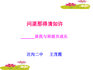 班主任工作交流课件.ppt