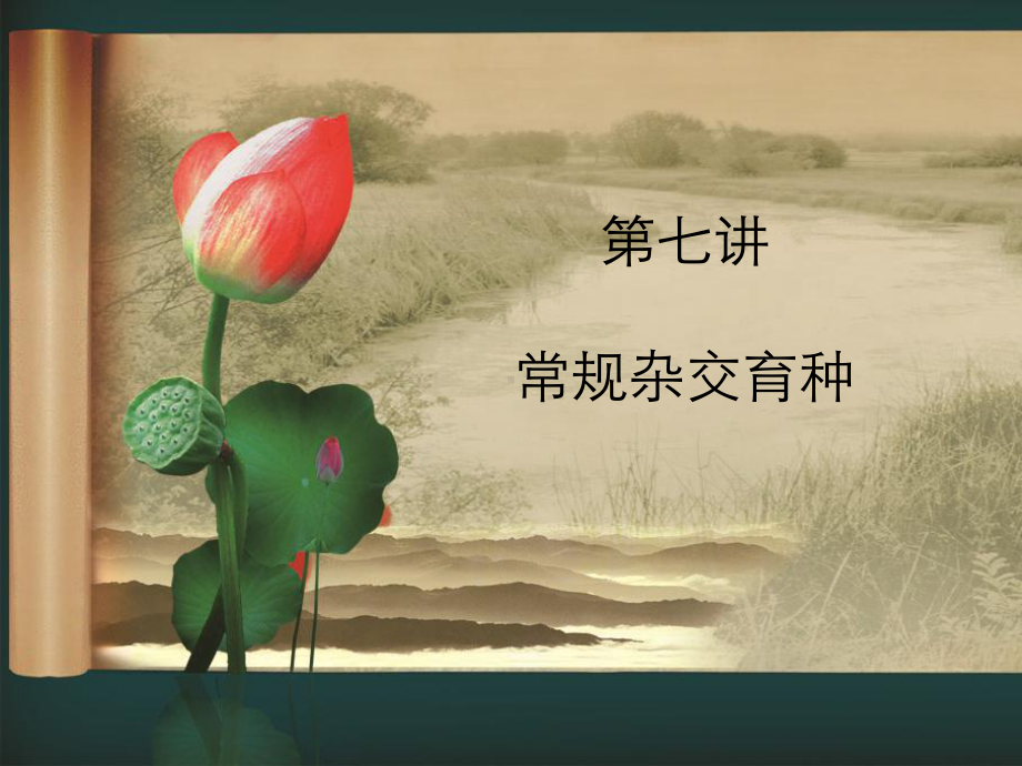 第七讲常规杂交育种上课件.ppt_第1页