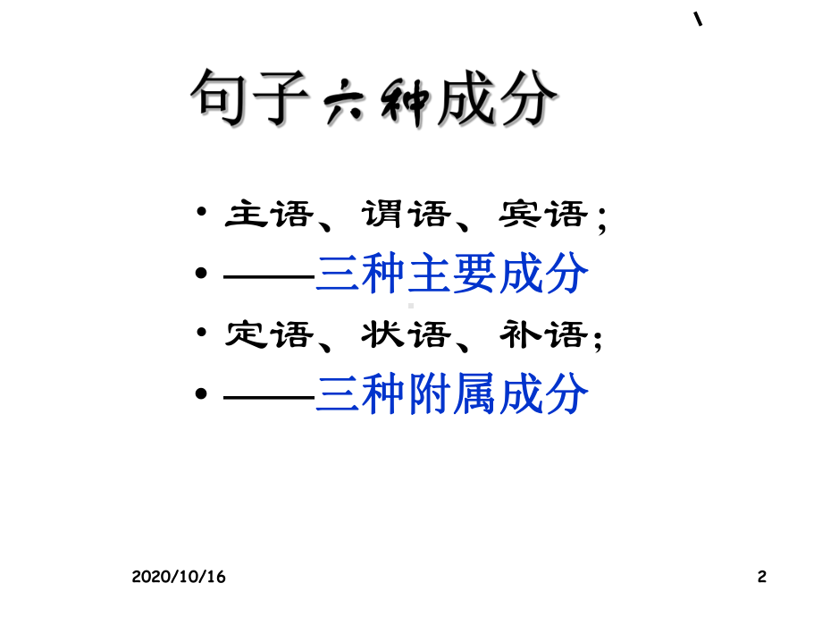 划分句子成分优秀教学课件.ppt_第2页