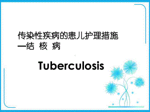 传染性疾病的患儿护理措施—结核病Tuberculosis课件.ppt