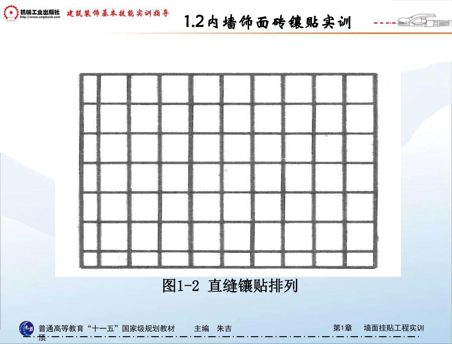 建筑装饰工程基本技能实训指导教学朱吉顶墙面挂贴工程实训12内墙饰面砖镶贴实训课件.pptx_第3页