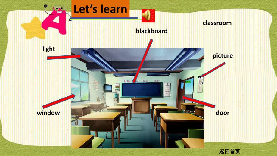 人教版小学四年级上册英语Unit-One-My-classroom单元课件(附全单元音频)20-10.ppt（纯ppt,可能不含音视频素材）_第2页