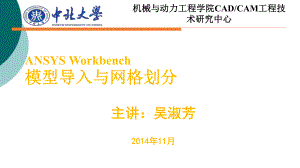 ANSYS-Workbench-模型导入与网格划分(吴淑芳)课件.ppt