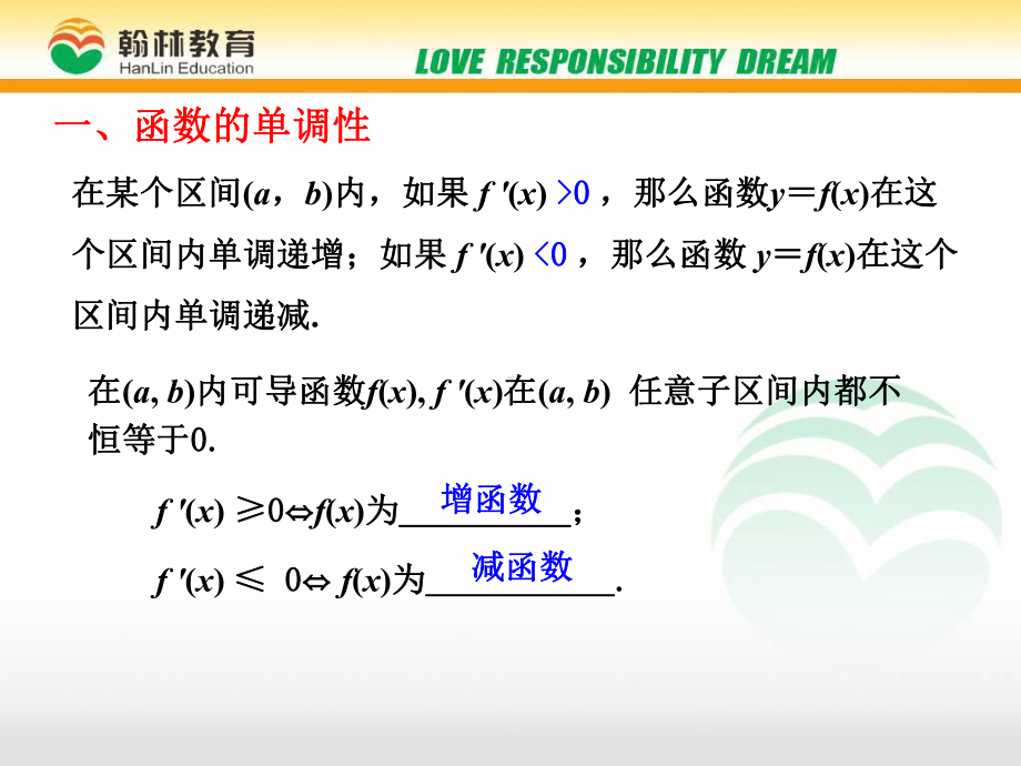 人教版高三数学一轮复习导数在研究函数性质中的应用教案课件.pptx_第2页