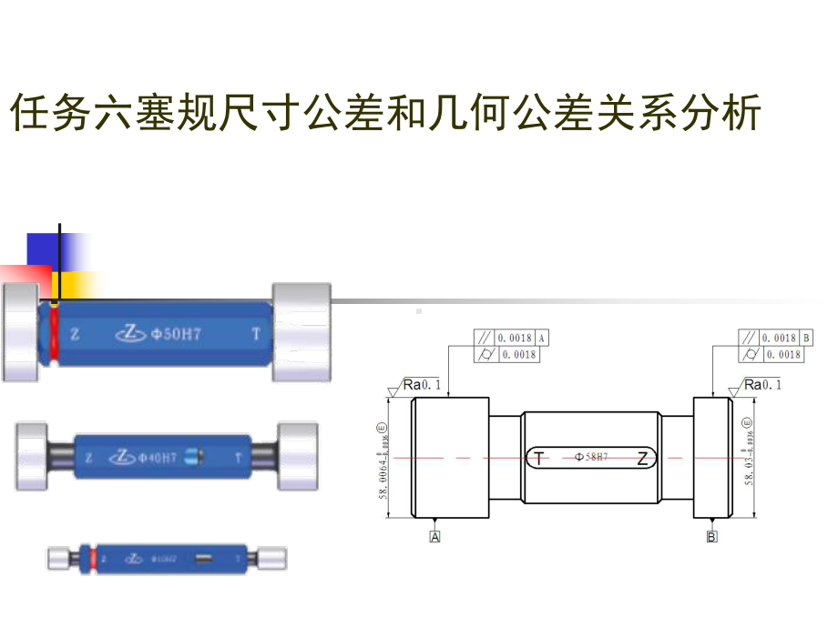 任务三塞规尺寸公差和几何公差关系分析重点课件.ppt_第1页