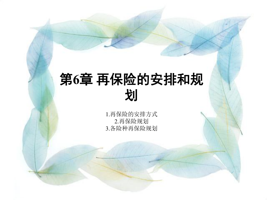 再保险安排和规划1课件.ppt_第1页