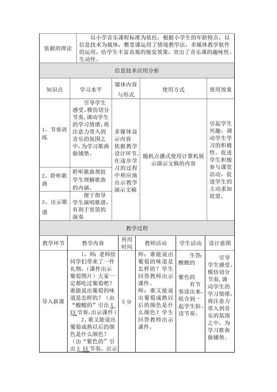 接力版三年级音乐上册五《（演唱）蜗牛与黄鹂鸟》教学设计.doc_第2页