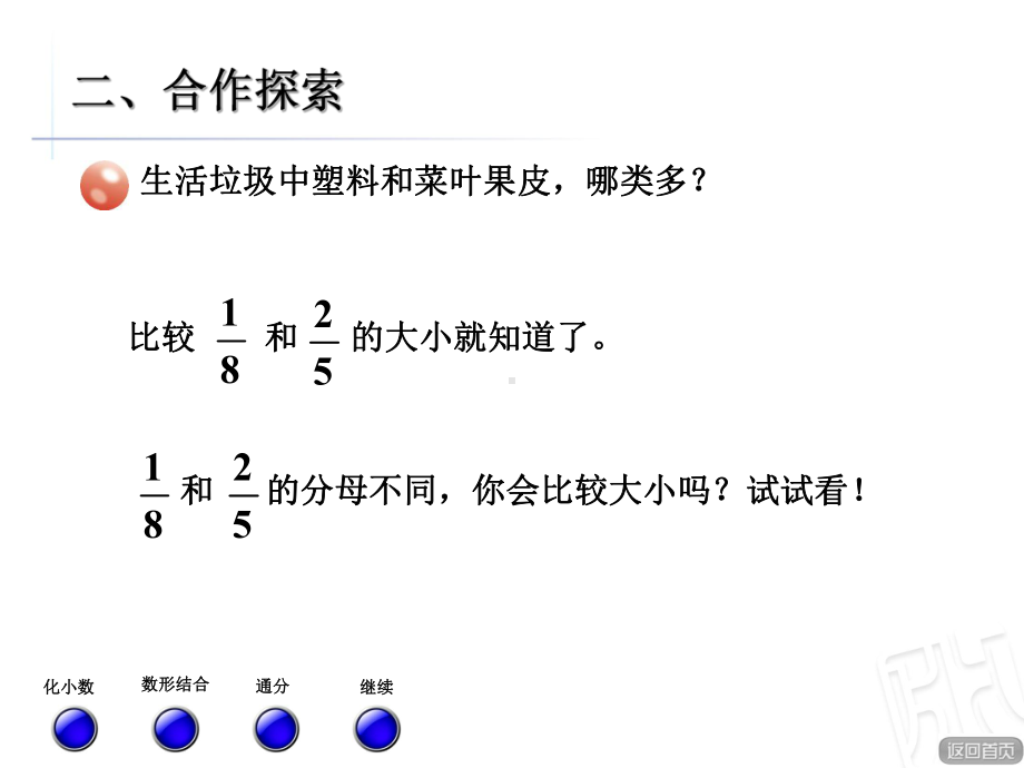 青岛版五年级数学下册第5单元分数加减法(二)课件.ppt_第3页