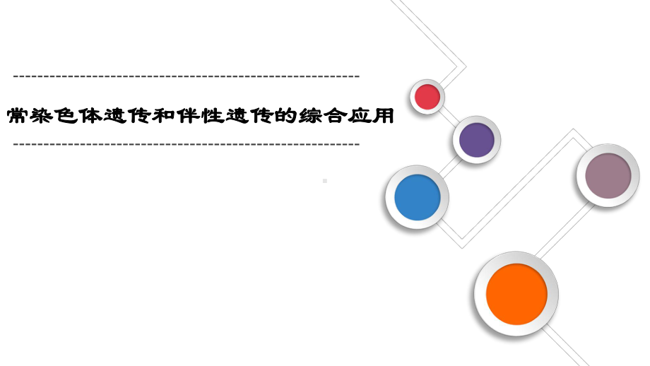 生物一轮复习必修二专题课件：常染色体遗传和伴性遗传的综合应用.ppt_第1页