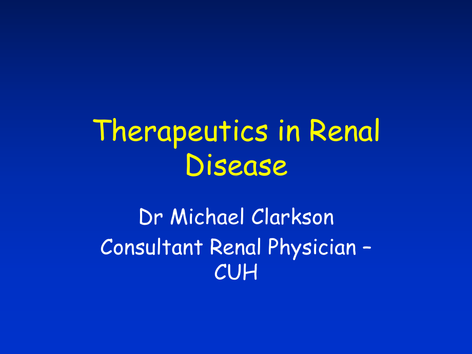 高血压英文课件TherapeuticsinRenal.ppt_第1页