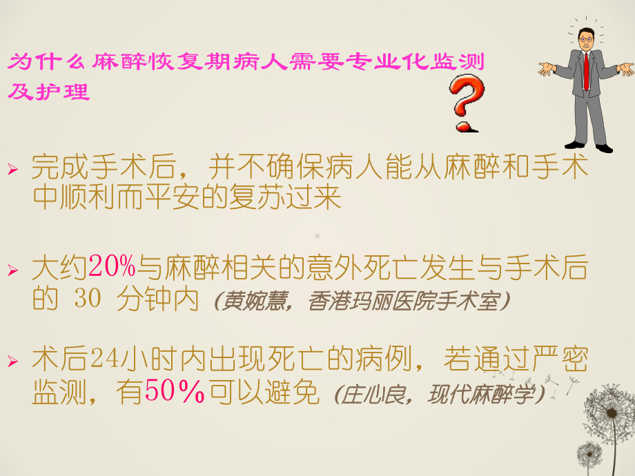 麻醉恢复期病人的监测及护理课件.pptx_第1页