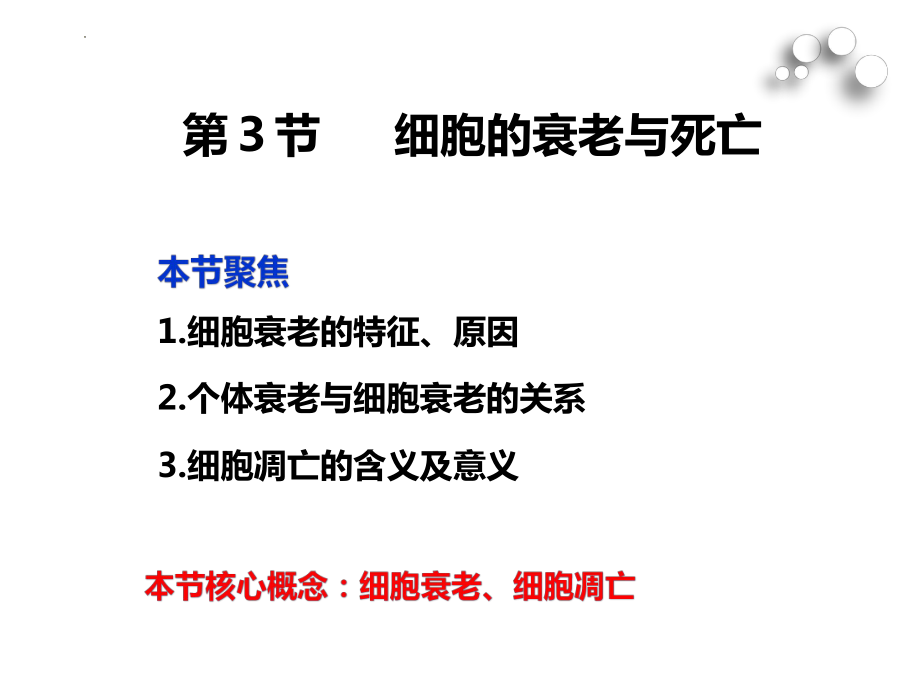 6－3　细胞衰老和死亡ppt课件-2022新人教版（2019）《高中生物》必修第一册.pptx_第2页