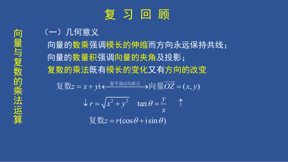 2022新人教A版（2019）《高中数学》必修第二册平面向量与复数 习题课-天津市2020年空中课堂人教A版（2019）高一数学必修第二册ppt课件(共18张PPT).pptx_第3页