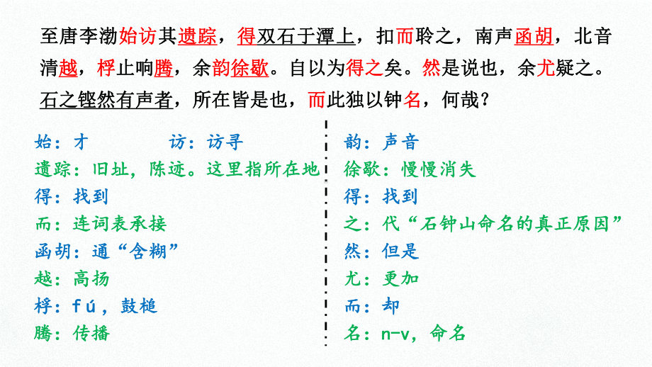 （部）统编版《高中语文》必修下册《石钟山记》ppt课件（23张PPT）.pptx_第3页