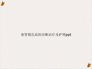 食管裂孔疝的诊断治疗及护理PPT课件.ppt