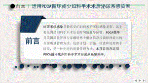 降低妇科术后泌尿系统感染PDCA总结教学课件.pptx