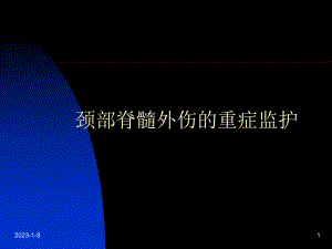 颈部脊髓外伤的重症监护0-课件.ppt