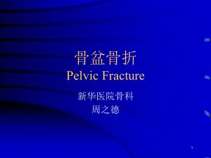 骨盆骨折PelvicFracture课件.ppt