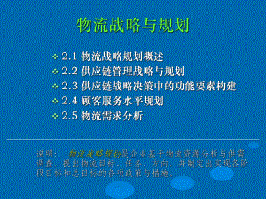 物流战略与规划课件.ppt