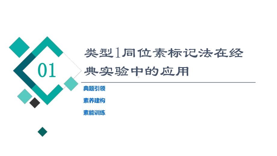 2022新人教版（2019）《高中生物》必修第二册第6单元 高频考点进阶课4　同位素标记法在生物实验中的应用 （ppt课件） 一轮复习.ppt_第2页