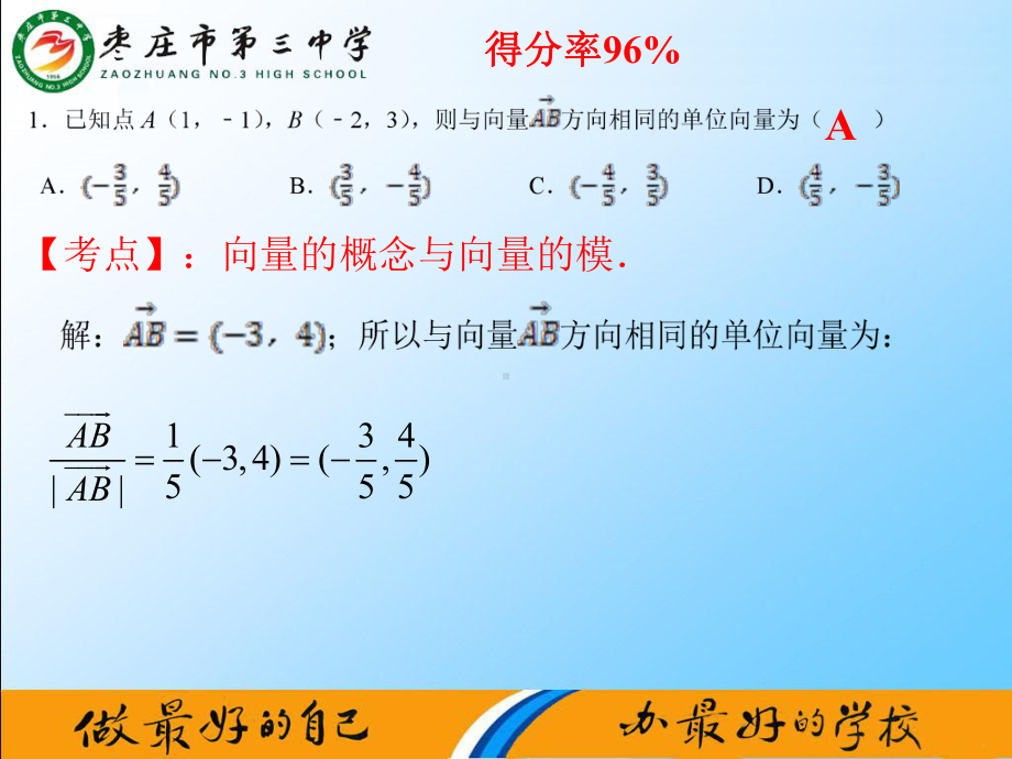 2022新人教B版（2019）《高中数学》必修第二册高一3月线上质量检测数学试卷讲评（ppt课件）(共25张PPT).pptx_第3页