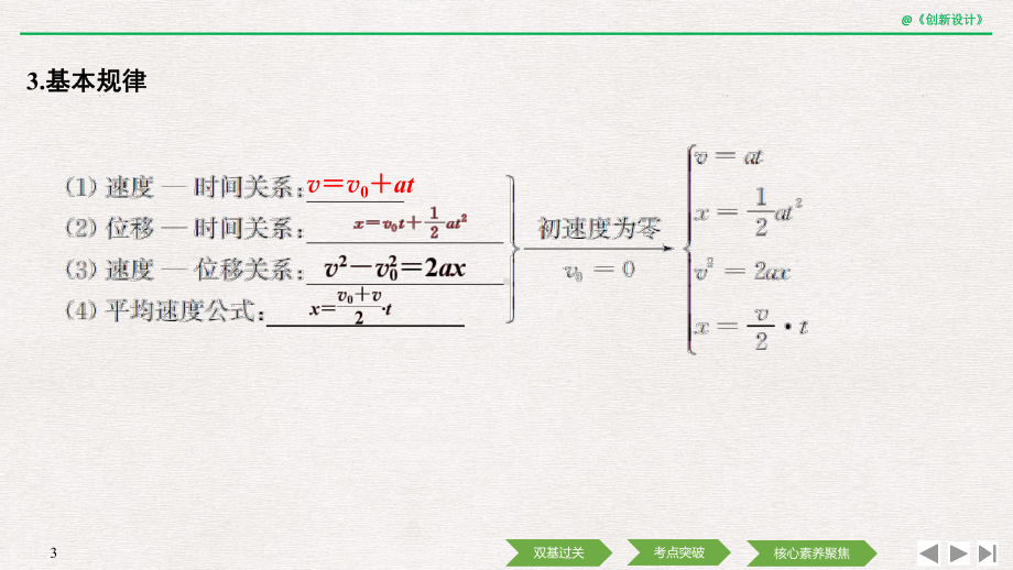 2020选考物理-必修1-第一章-第2讲-匀变速直线运动规律课件.pptx_第3页