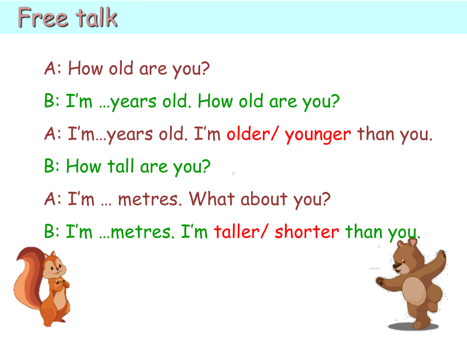 六年级下册英语课件：Unit 1 How tall are you？B-Let’s talk人教PEP版(共20张PPT).pptx_第2页