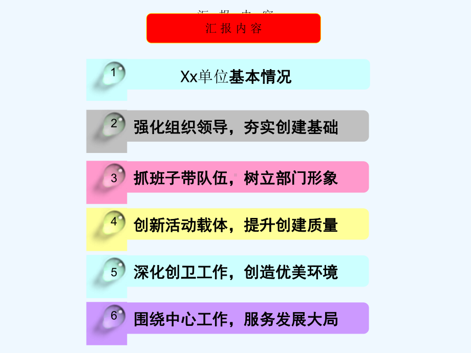 xx局创建省级文明单位汇报(万能模板)课件.ppt_第2页