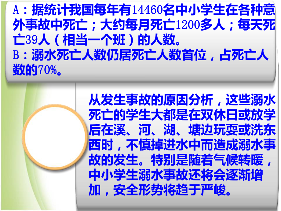 《珍爱生命预防溺水》中学班会ppt课件 (共23张PPT).pptx_第3页