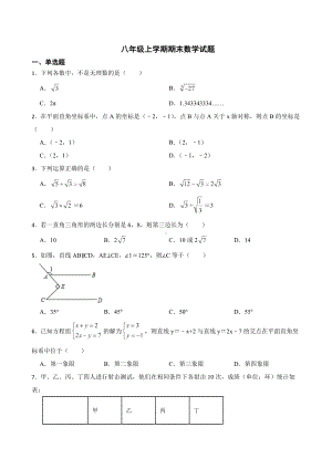 广东省深圳市宝安区2022年八年级上学期期末数学试卷（附答案）.pdf