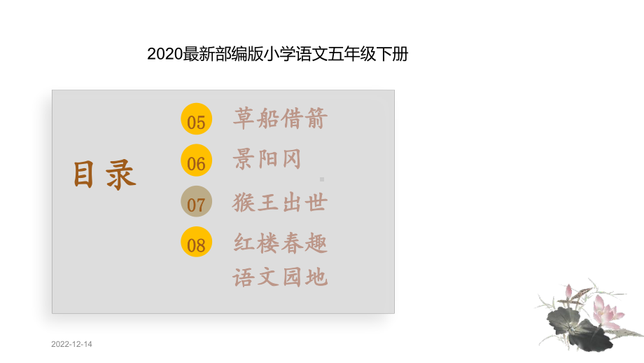 2020最新部编版小学语文五年级下册第二单元复习课件.pptx_第2页