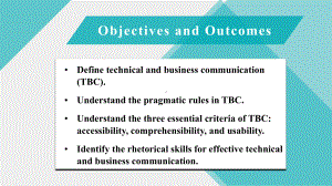 《技术与商务交流英语（第二版）》课件Chapter 1 Introduction to Technical and Business Communication.pptx