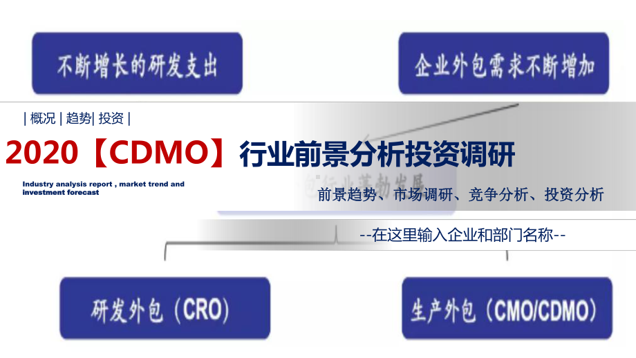 2020（CDMO）行业前景分析投资调研课件.pptx_第1页