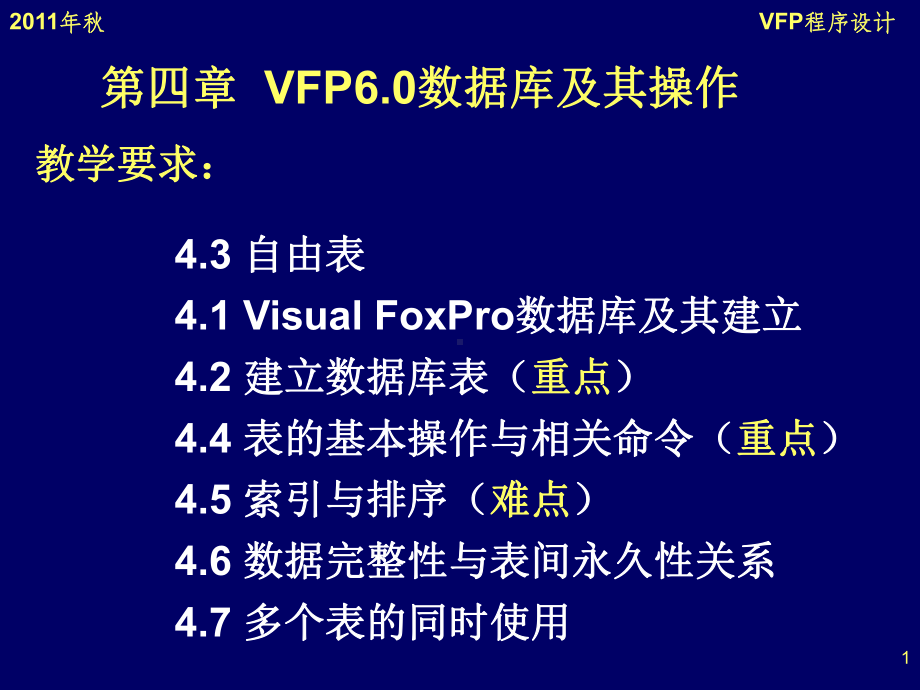 VFP60数据库及其操作课件.ppt_第1页