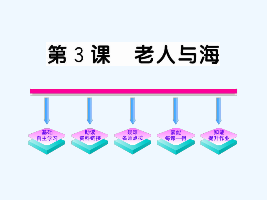 2020人教版高中语文必修三第3课《老人与海》课件.ppt_第1页