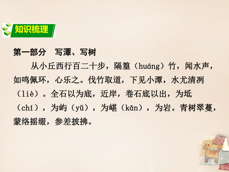 2020语文版中考语文古诗文阅读(11)《小石潭记》复习课件.ppt_第2页