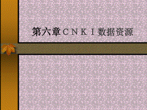 cnki-文献检索方法课件.ppt