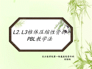 l2l3腰椎压缩性骨折pbl教学法课件.ppt