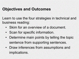 《技术与商务交流英语（第二版）》课件Chapter 2 Effective Reading Strategies.pptx