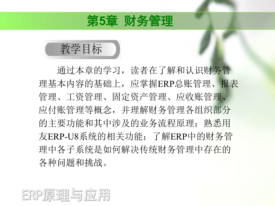 《ERP财务管理》教学课件.ppt_第1页