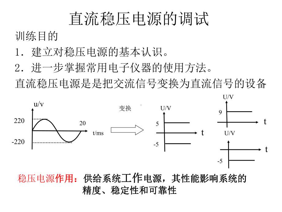 3直流稳压电源的调试课件.ppt_第1页