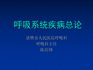 (内科学课件)呼吸系统总论.ppt