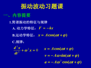 4振动波动习题课课件.ppt