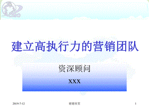 《市场总监培训教材》建立高执行力团队模板课件.pptx