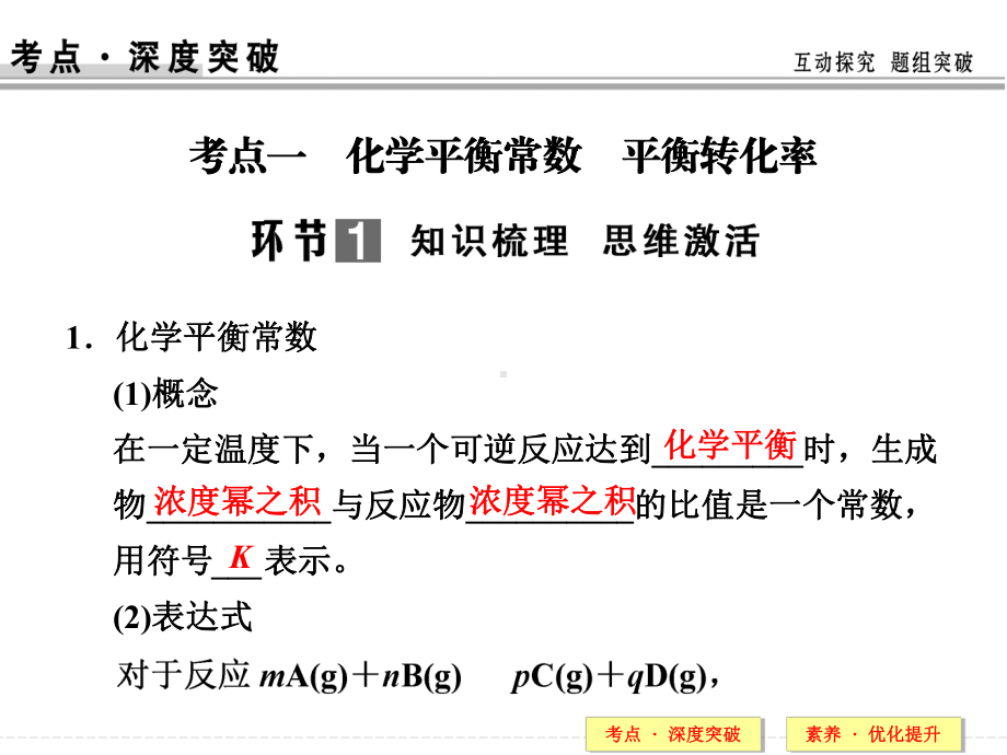 第七章-课时3-化学平衡常数、化学反应进行的方向课件.ppt_第2页