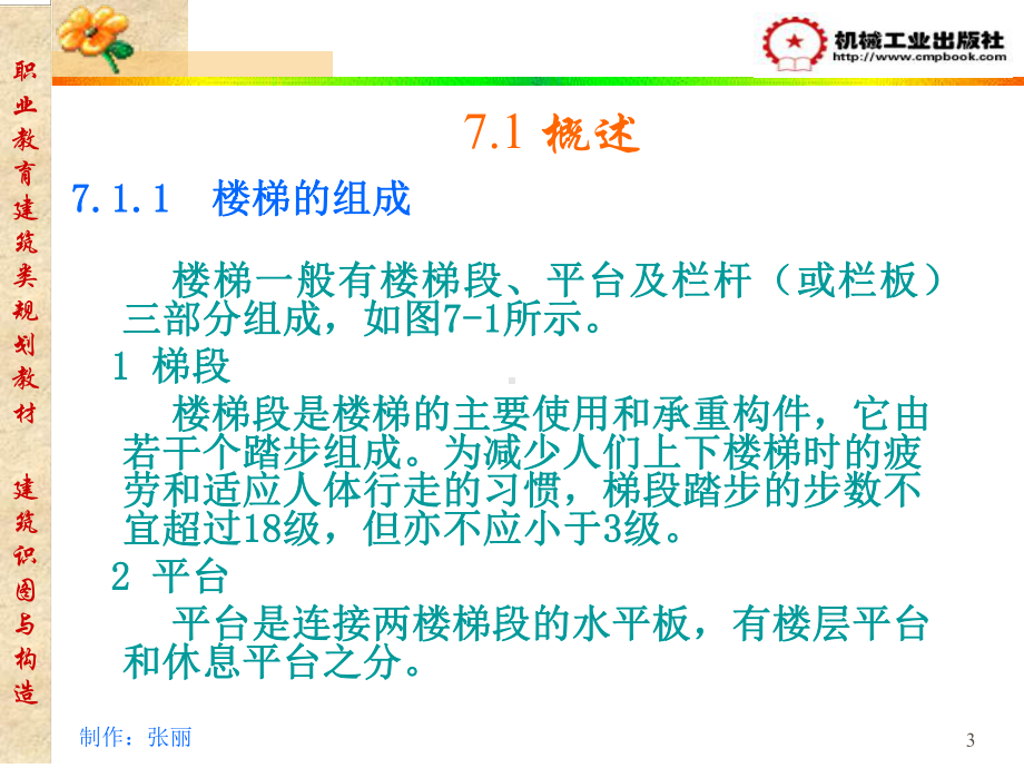 建筑识图与构造7章楼梯与电梯课件.pptx_第3页