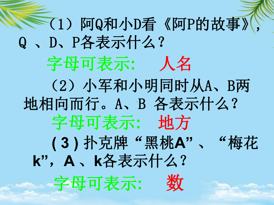 简易方程用字母表示数公式运算定律最全课件.ppt_第3页