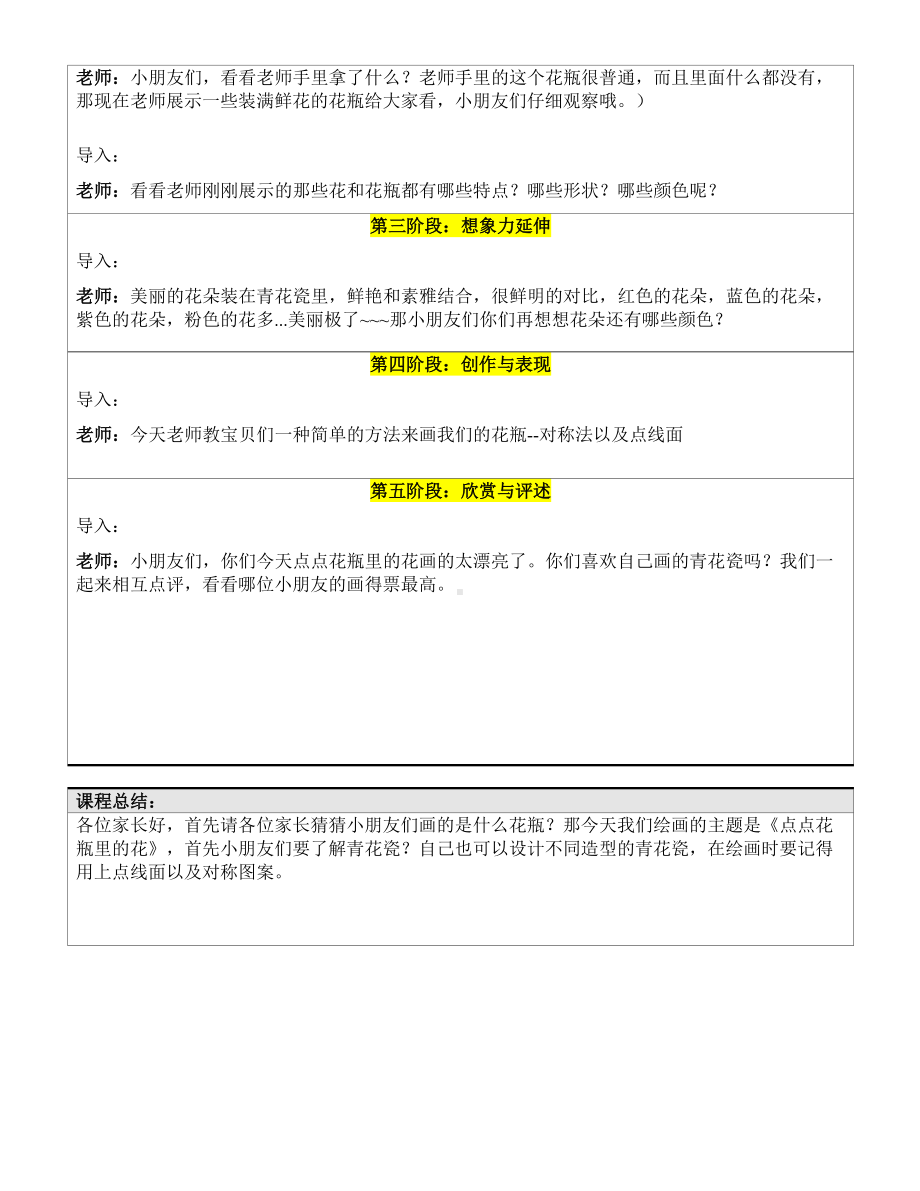 二年级上册美术课外探索A班教案-点点花瓶里的花 —教案 -全国通用.doc_第2页