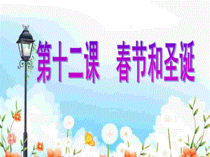 《春节和圣诞》课件苏教版.ppt