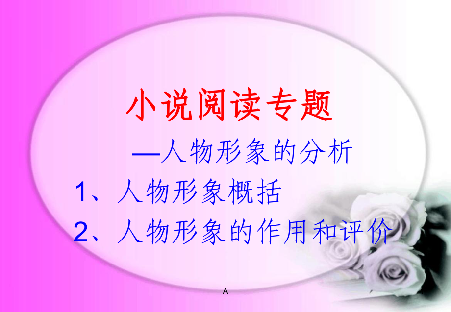 小说阅读专题人物形象的分析课件.ppt_第1页